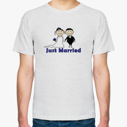 Футболка с принтом Just Married