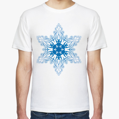 Футболка с принтом Снежиночка