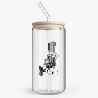 Банка с бамбуковой крышкой