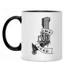 Кружка двухцветная