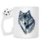 Кружка с футбольным мячиком