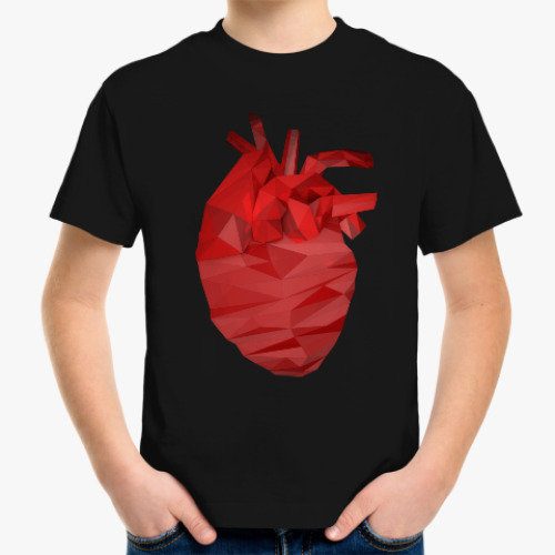 Детская футболка Сердце 3D
