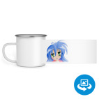 Кружка металлическая белая (круговая запечатка)