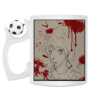 Кружка с футбольным мячиком