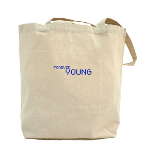 Сумка шоппер с принтом FOREVER YOUNG