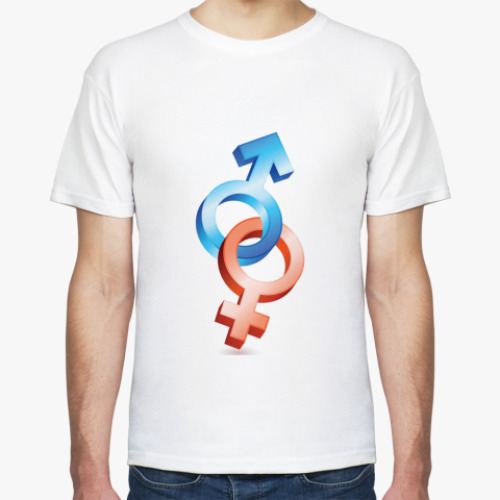 Футболка с принтом Венера и Марс