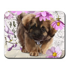 Щенок с цветами