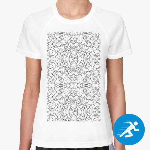 Женская спортивная футболка с принтом A bunch of kittens