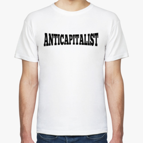 Футболка с принтом Anticapitalist