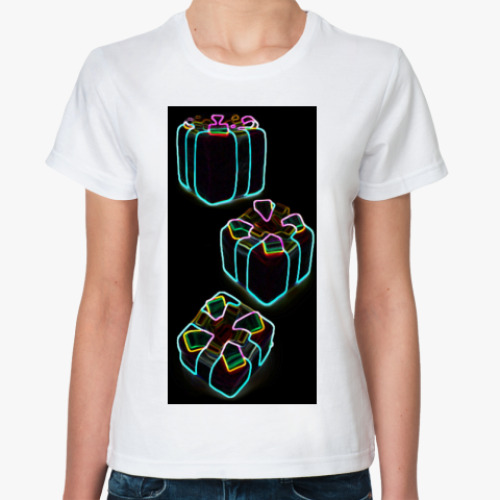 Классическая футболка с принтом   "НГ"