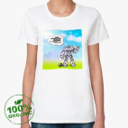 Женская футболка органик