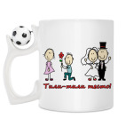 Кружка с футбольным мячиком