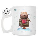 Кружка с футбольным мячиком