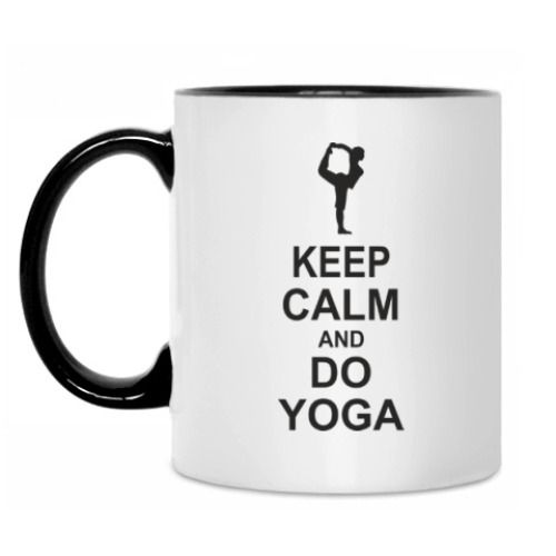 Кружка с принтом Do yoga