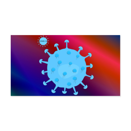 Виниловые наклейки Covid-19 virus