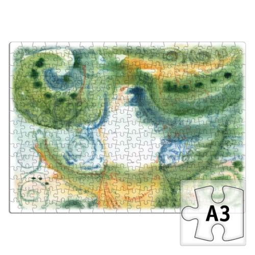 Пазл с принтом Девочка-смешулька