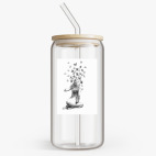 Банка с бамбуковой крышкой