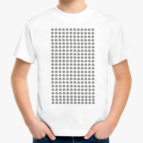 Детская футболка с принтом много жукашек