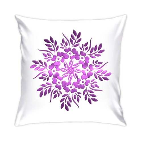 Подушка цветочная мандала