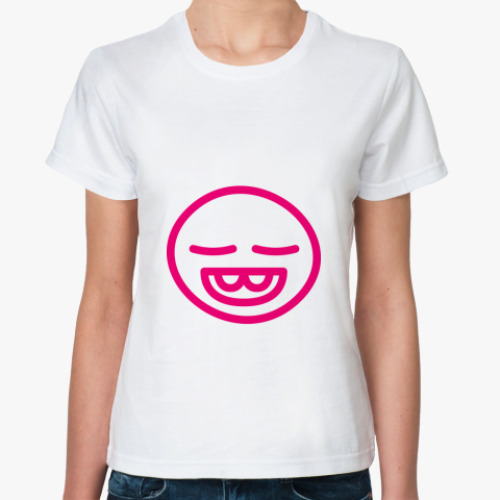 Классическая футболка с принтом Face