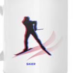 Лыжник силуэт