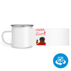 Кружка металлическая белая (круговая запечатка)