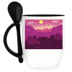 Кружка с ложкой