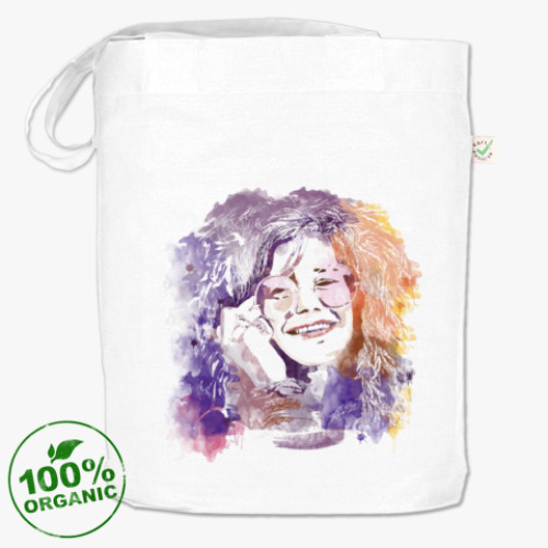 Сумка шоппер с принтом Дженис Джоплин – Janis Joplin