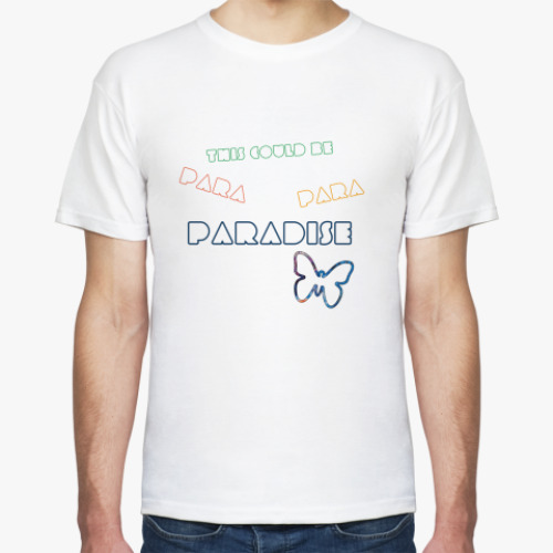 Футболка с принтом Paradise
