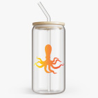 Банка с бамбуковой крышкой