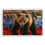 Медведь и флаг России