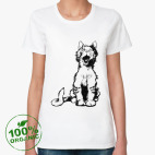 Женская футболка органик