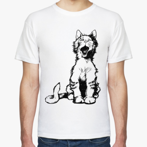 Футболка с принтом Кот