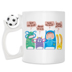 Кружка с футбольным мячиком
