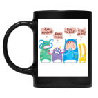 Кружка цветная UV-DTF