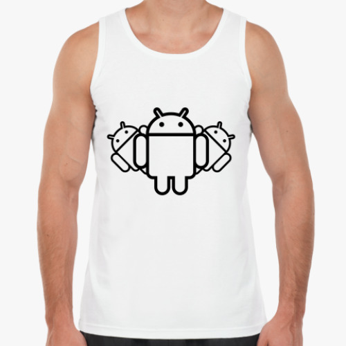 Майка с принтом  Androids