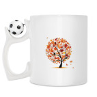 Кружка с футбольным мячиком