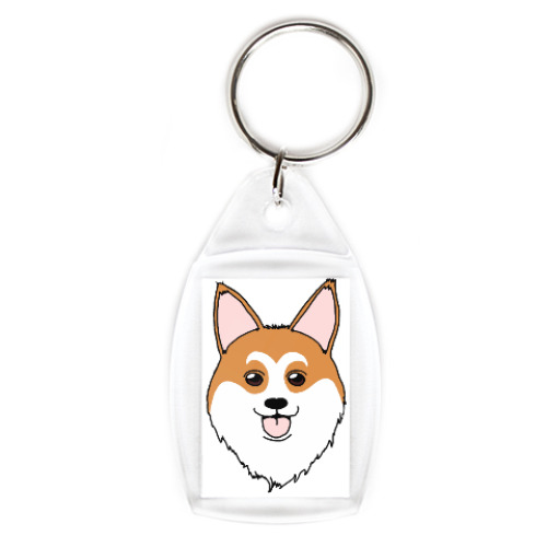 Брелок с принтом  Собака-улыбака