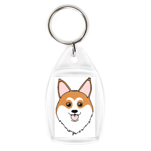 Брелок с принтом  Собака-улыбака