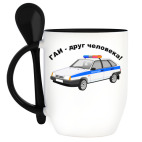 Кружка с ложкой