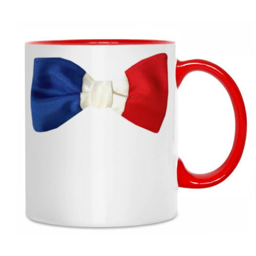 Кружка с принтом France Bow Tie