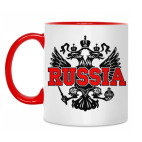 Двухцветная кружка Russia