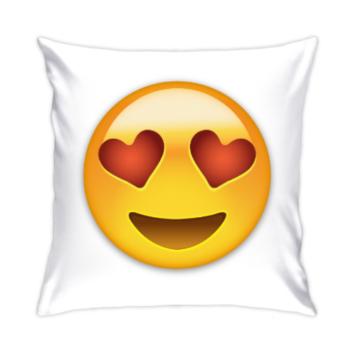 Подушка Emoji Смайл: Влюбленный