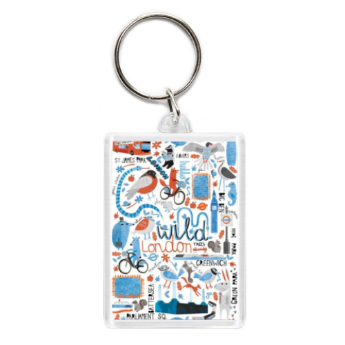 Брелок с принтом Wild London