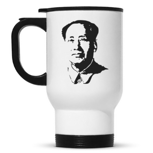 Кружка-термос с принтом Мао