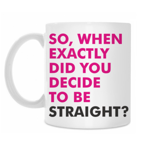 Кружка с принтом Straight