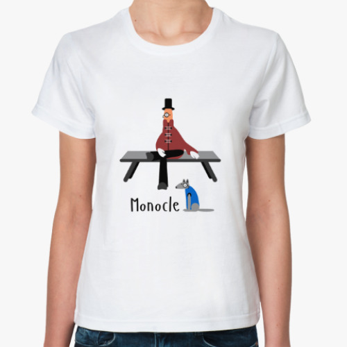 Классическая футболка с принтом Just for fun