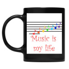 Кружка цветная UV-DTF