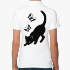 Котик с бабочками