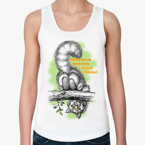 Женская майка 'Посмотри!'